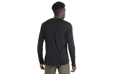 Image of Icebreaker Men Merino 125 Cool-Lite Sphere LS Tee, Black, M, IB0A56ZL001M
