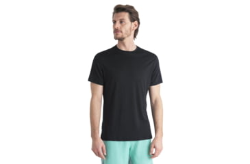 Image of Icebreaker Men Merino 125 Cool-Lite Sphere SS Tee, Black, XL, IB0A56ZM001XL
