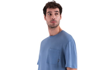Image of Icebreaker Merino 150 Tech Lite III LS Relaxed Pocket Tee - Mens, Kyanite, Extra Large, IB0A56WH885XL