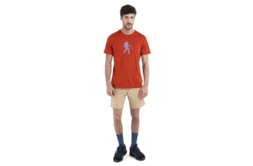 Image of Icebreaker Merino 150 Tech Lite III SS Tee Trail Hiker - Mens, Molten, Large, IB0A56WZA84L