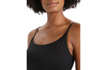 Image of Icebreaker Merino Siren Bra Cami Singlet - Womens, Black, Extra Small, IB0A56BL001XS