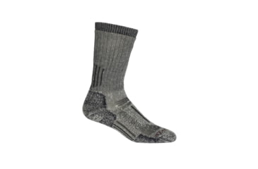 Image of Icebreaker Mountaineer Mid Calf Socks - Men's, Jet Heather/Espresso, Small, IB101291136S