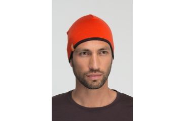 Image of Icebreaker Pocket 200 Hat Clearance -Stripe Walnut/Heat