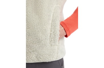 Image of Icebreaker RealFleece Merino High Pile Vest - Mens, Ecru Heather/Snow, Extra Large, IB0A56NZ227XL