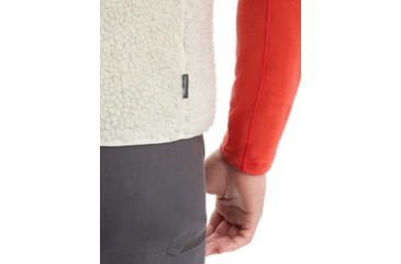 Image of Icebreaker RealFleece Merino High Pile Vest - Mens, Ecru Heather/Snow, Extra Large, IB0A56NZ227XL