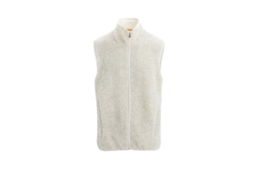 Image of Icebreaker RealFleece Merino High Pile Vest - Mens, Ecru Heather/Snow, Extra Large, IB0A56NZ227XL