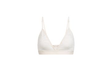 Image of Icebreaker Siren Bra, Fawn Hthr/Snow/Stripe, XS, 103026202XS