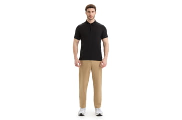 Image of Icebreaker Tech Lite II Short Sleeve Polo - Mens, Black, 3XL, IB0A59LC0013XL