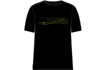 Image of Icebreaker Tech Lite II Short Sleeve Ski Stripes T-Shirt - Men's, Black, Extra Small, IB0A56IN001XS