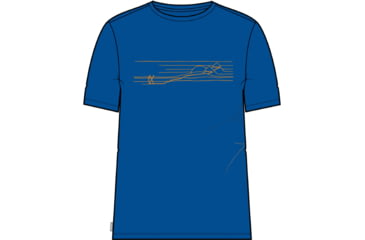 Image of Icebreaker Tech Lite II Short Sleeve Ski Stripes T-Shirt - Men's, Lazurite, Small, IB0A56IN580S