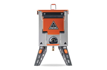 Image of Ignik Fire-Can Elite Portable Fire Pit, Silver/Orange, IGPRO-01023