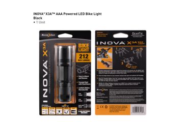 Image of Inova X3A Bike Light and Handheld LED Flashlight,212 Lumens X3ABLR-01-R7