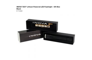 Image of Inova XO3 123A Lithium Powered LED Flashlight,228 Lumens,Black XO3B-01-R7