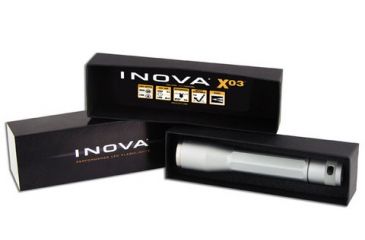 Image of Inova XO3 Lithium Powered 200 Lumens LED Flashlight, Titanium, Gift Box XO3MT-GT