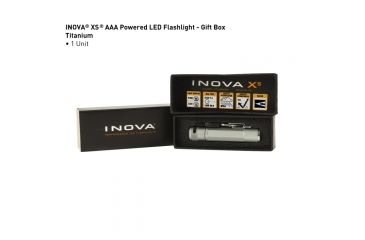 Image of Inova XS AAA LED Flashlight,80 Lumens,Titanium Gift Box XSB-14-R8