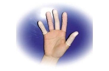 Image of Interworld Network Antistatic Latex Finger Cots, InterWorld 10144-103 Yellow