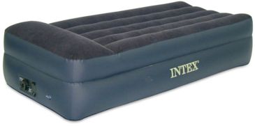 Image of Intex Pillow Rest Air Bed, Twin, Built in 120 Volt AC Pump 48372
