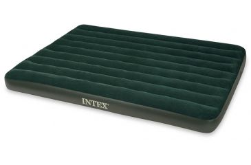 Image of Intex Prestige Downy Air Bed, Green, Queen, with 4D Pump 48377