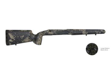 Image of iota Outdoors EKO Rifle Stock for Remington 700 Long Actions with Remington Facotry Sporter/Remington Standard Sendero Barrel Cortou, Black Olive, 14C-131110-21-1311121-1