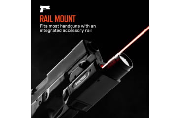 Image of IPROTEC IPRMLT0001 RM600LSR Rail Mount Light Red Laser 600 Lumen