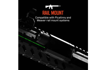 Image of IPROTEC IPRMLT0002 RM600LSR Rail Mount Light Green Laser 600 Lum