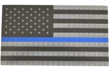 Image of IR.Tools US Flag Blue Line Garrison Patches, Red/White/Blue, 3.5X2in, P-0002-20-002-PK