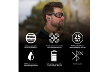 Image of ISOtunes Sport INSTINCT Tactical Earbuds, OD Green, Universal, IT-94