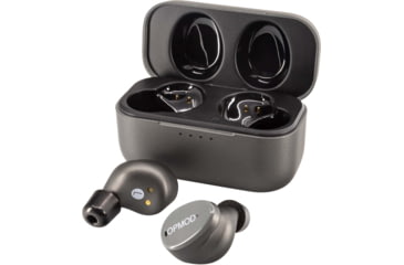 Image of ISOtunes Sport OPMOD CALIBER True Wireless Tactical Earbuds w/ Bluetooth, 25 NRR, Wolf Gray, Universal