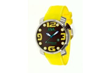 Image of Ita 00.12.37 Casanova Beach Ladies Watch, Brown Face, Yellow Band