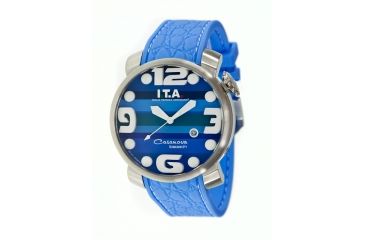 Image of Ita 00.12.41 Casanova Beach Ladies Watch, Blue Striped Face, Blue Band