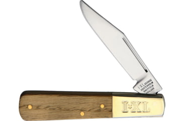 Image of Ixl Barlow Oak Folding Knife, 2.25 satin finish stainless clip blade, Oak handle, GW1500SO1