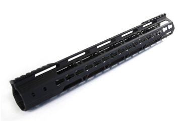 Image of JE Machine Tech Free Float .223/5.56 KeyMod Handguard w/Top Rail Relief/Barrel Nut, 15 inch, Black PS-223KM15BLK