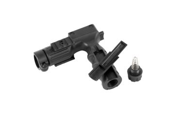 Image of USED JE Machine Tech Tactical Vertical Grip w/1 inch Flashlight Adapter/Holder, Black, TS-FL5B, EDEMO3, Used, Condition Fair, Installed/Mounted