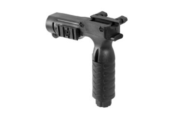Image of USED JE Machine Tech Tactical Vertical Grip w/1 inch Flashlight Adapter/Holder, Black, TS-FL5B, EDEMO3, Used, Condition Fair, Installed/Mounted