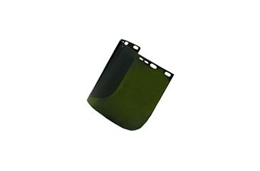 Image of Jackson Safety Polycarbonate Face Shields, Medium Green, 8in.x15.5in.x.04in. 29097