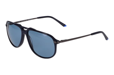 Image of Jaguar 37258 Sunglasses, Blue-Grey Frame, Polarized Lens, 59-14-145, JG37258596412