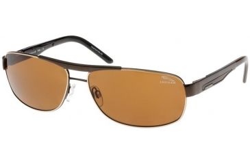 Image of Jaguar Polarized Lenses Sunglasses 37316, Jaguar 37316 Sunglasses Styles Brown-Gold Frame / Brown Polarized Lenses
