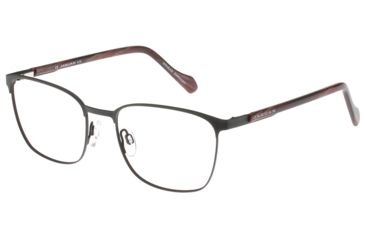 Image of Jaguar Spirit 39340 Single Vision Prescription Eyeglasses, Black/Burgundy Horn Frame, JG393406100SV