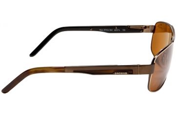 Image of Jaguar Polarized Lenses Sunglasses 37316, Jaguar 37316 Sunglasses Styles Brown-Gold Frame / Brown Polarized Lenses