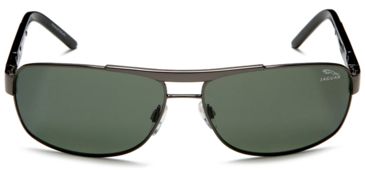 Image of Jaguar Polarized Lenses Sunglasses 37316, Jaguar 37316 Sunglasses Styles Gunmetal Frame / Green Polarized Lenses
