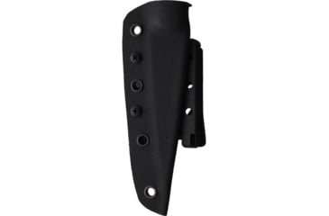 Image of Jason Perry Blade Works Wharncliff Fixed Blade Knife, 8.75in Overall, 4.75in Black Powder Coated 1095HC Steel Blade, Black G10 Handle, Kydex Sheath, 220-004