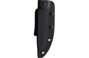 Image of Jason Perry Blade Works Puukko Black Fixed Blade Knife, 9.5in Overall, 4.75in Black Powder Coated 1095HC Steel Blade, Black Burlap Micarta Handle, Kydex Sheath, 204-MICARTA-BLK