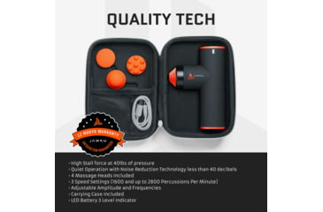 Image of Jawku Mini Muscle Blaster, Black/Orange, MB-Mini