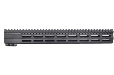 Image of JE Machine Tech AR-15 Ultra-Lightweight Minimalist Full Top Rail Handguard, 15in, Black, PS-223MLK15KBLK-F-NAR