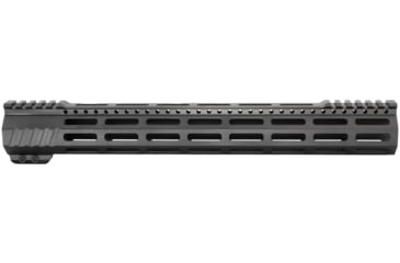 Image of JE Machine Tech AR-15 Ultralightweight Minimalist Partial Top Rail, 15 in, No Anti Rotation Tabs, Black, PS-223MLK15KBLK-H-NAR