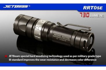 Image of JETBeam RRT0SE LED Flashlight,Gray,730 Lumens JETBEAM-RRT-0SE-XML2