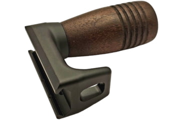 Image of JMK Wood Vertical Foregrip Assembly, Grooved, Picatinny, A3 Modular Compact Base w/ Int Handstop, VFG-PHA02