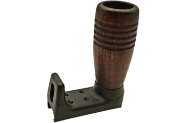 Image of JMK Wood Vertical Foregrip Assembly, Grooved, Picatinny, A3 Modular Compact Base w/ Int Handstop, VFG-PHA02