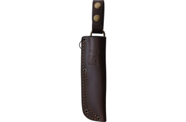 Image of Joker Knives Canadiense Bushcraft Walnut Knife, 8.75in Overall, 4.25in Satin 14C28N Sandvik Blade, Walnut Handle, Leather Sheath, CN114