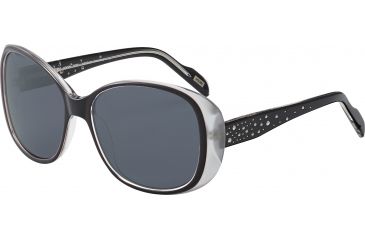 Image of JOOP! 87210 Single Vision Prescription Sunglasses, Black Crystal Frame, 87210-8738SV